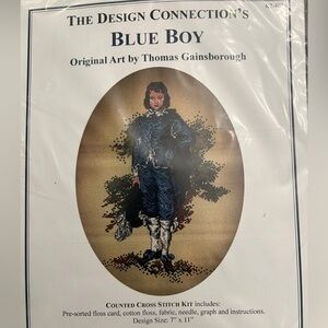 The Design Connection's Blue Boy‎ (Thomas Gainsborough) Counted Cross Stitch Kit
